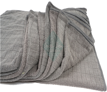 China Bulk chemical guys woolly mammoth drying towel Factory Custtom Grey Microfiber Fast Dry Car Washing Towel Supplier